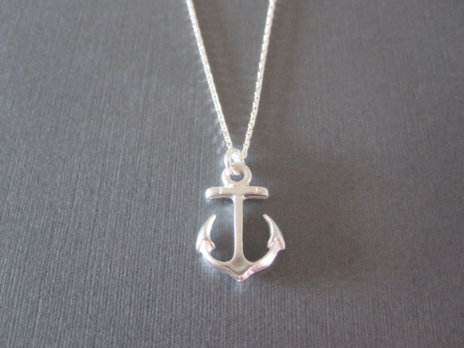Silver Anchor Necklace