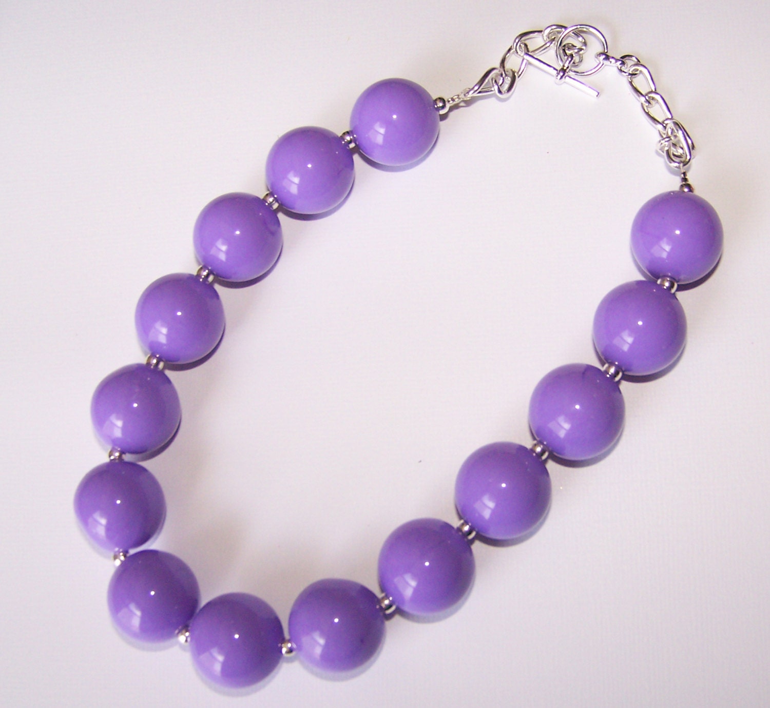 Purple Bubble Gum Necklace