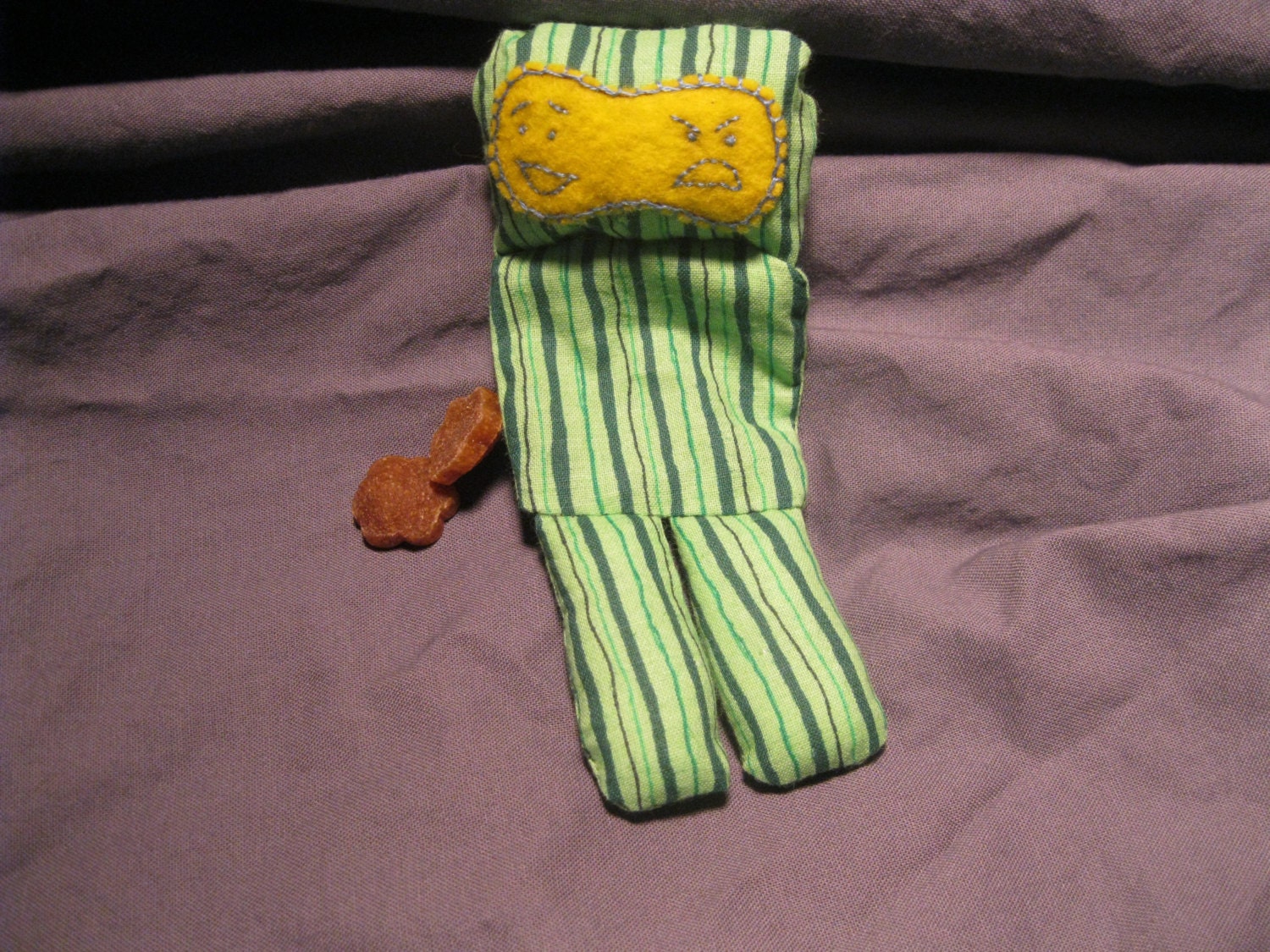 Bernie and Barney - Unstuffed Squeaker- free Dog Toy for Small Breeds
