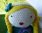 Crochet Doll, Floppy Dollie with Braids