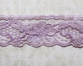 Flat Lace Trim - pink, lavender, or red - 25 yards - 2 inches wide