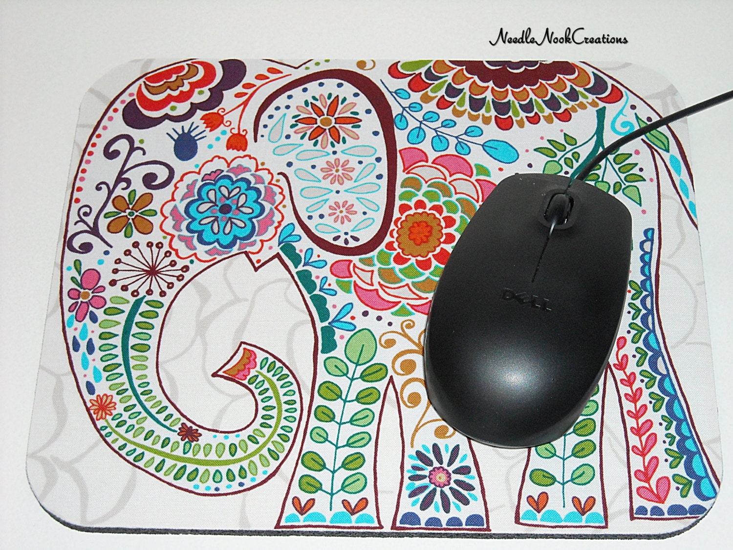 Mouse Pad, Computer Mouse Pad, Fabric Mouse Pad- Karavan Marrakeech In Artis Bone