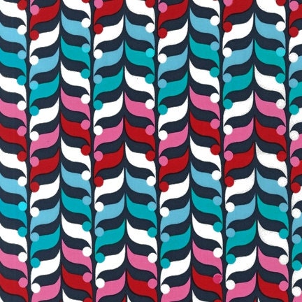 One Yard-Fancy Flight from Nancy Mims for Robert Kaufman-Sprout Stripe in Jewel