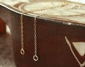 CHAIN EXTENDER - Add Three Inches of Length to Your Necklace . 14K Gold Fill Chain OR Sterling Silver Chain . Adjustable . Necklace Extender