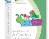 Word Builders 2 - a GARDEN OF WORDS Die Cut Cricut Cartridge New Flowers Birdhouses Phrases Classmate