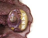 Handmade One Of A Kind Inspirational Brooch Pin Boho Gypsy - Dream