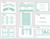 Elephant Baby Shower Collection - Printable Elephant Baby Shower -the unique day Il_170x135