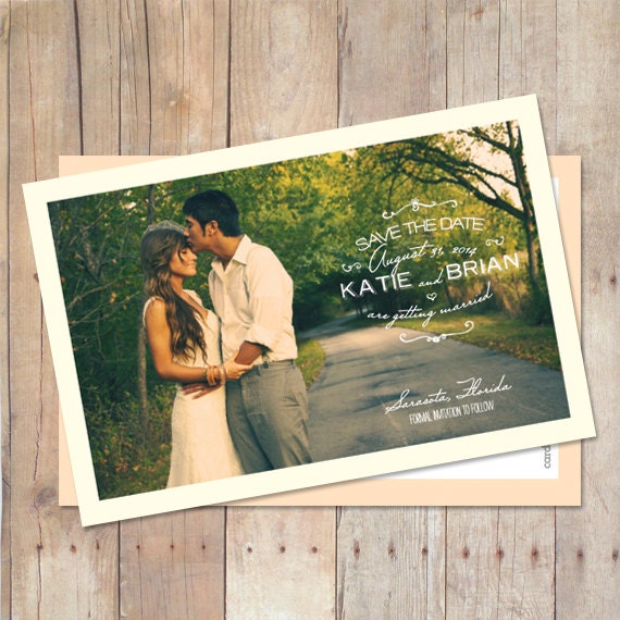 Save The Date Magnet, Save The Date Postcard, Save The Date Card, Printable Save The Date, Custom Colors, Photo