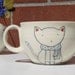 Cat in Scarf Teacup