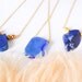 NEW Blue Agate Stone Necklace - One of A Kind Irregular Shape Collection - Choose Your Own