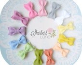 PICK 3 - Newborn Headband Set - Mini Felt Bow Headbands or Hair Clips