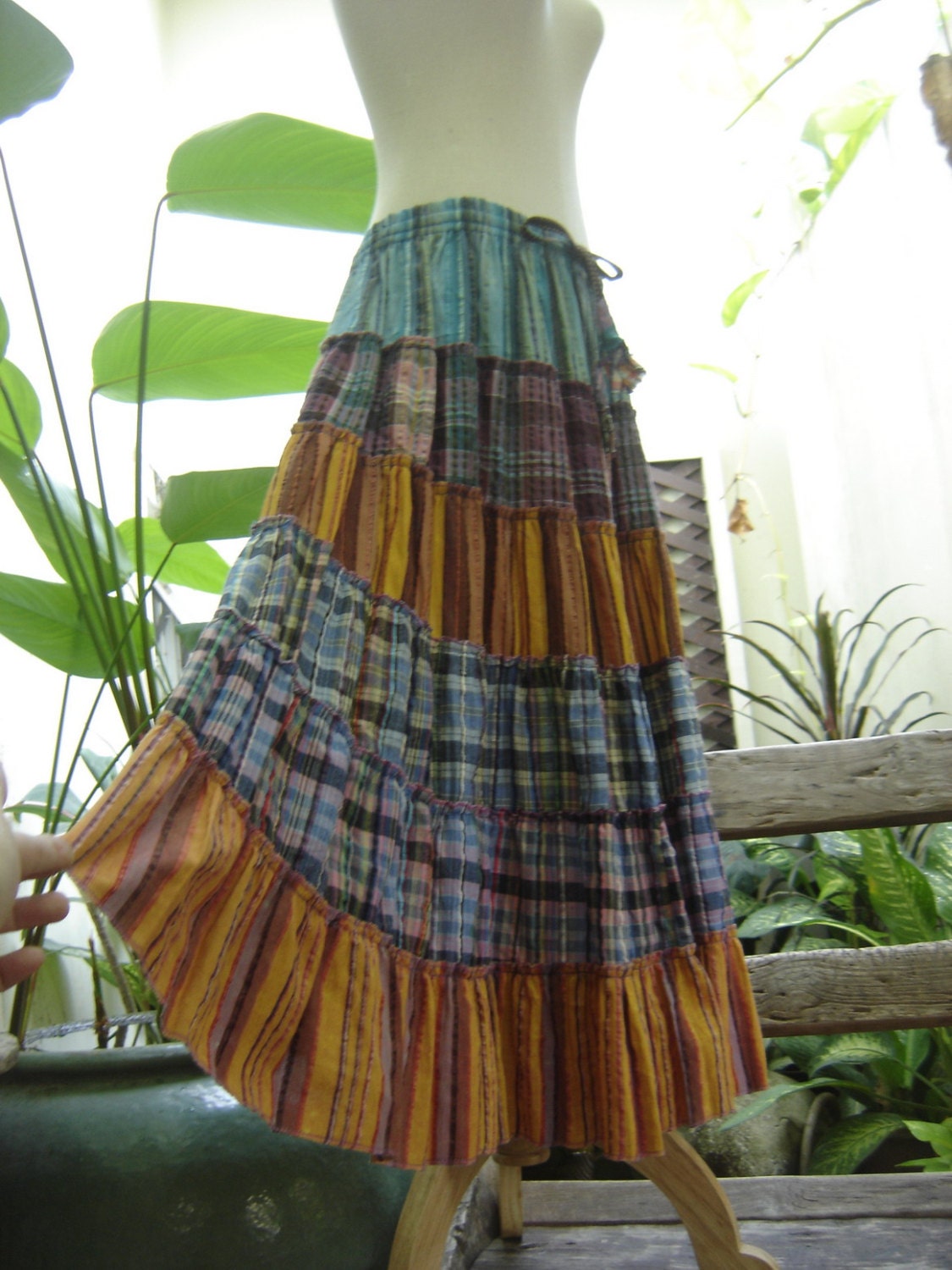 Woven Tiered Skirt - WK13-04