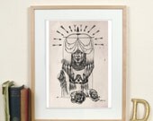Sagittarius A3 Fine Art Print on Hahnemuhle Smooth paper