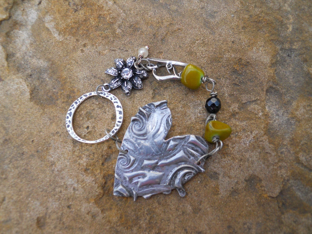 Stamped metal bracelet
