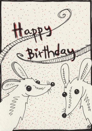 Original Drawing Happy Birthday - Happy Noms
