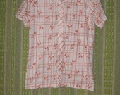 Vintage 70's 1970's Seventies Women Ladies Teen Indie hipster Blouse 60% OFF SALE
