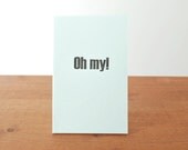 ice blue handmade journal: oh my surprise