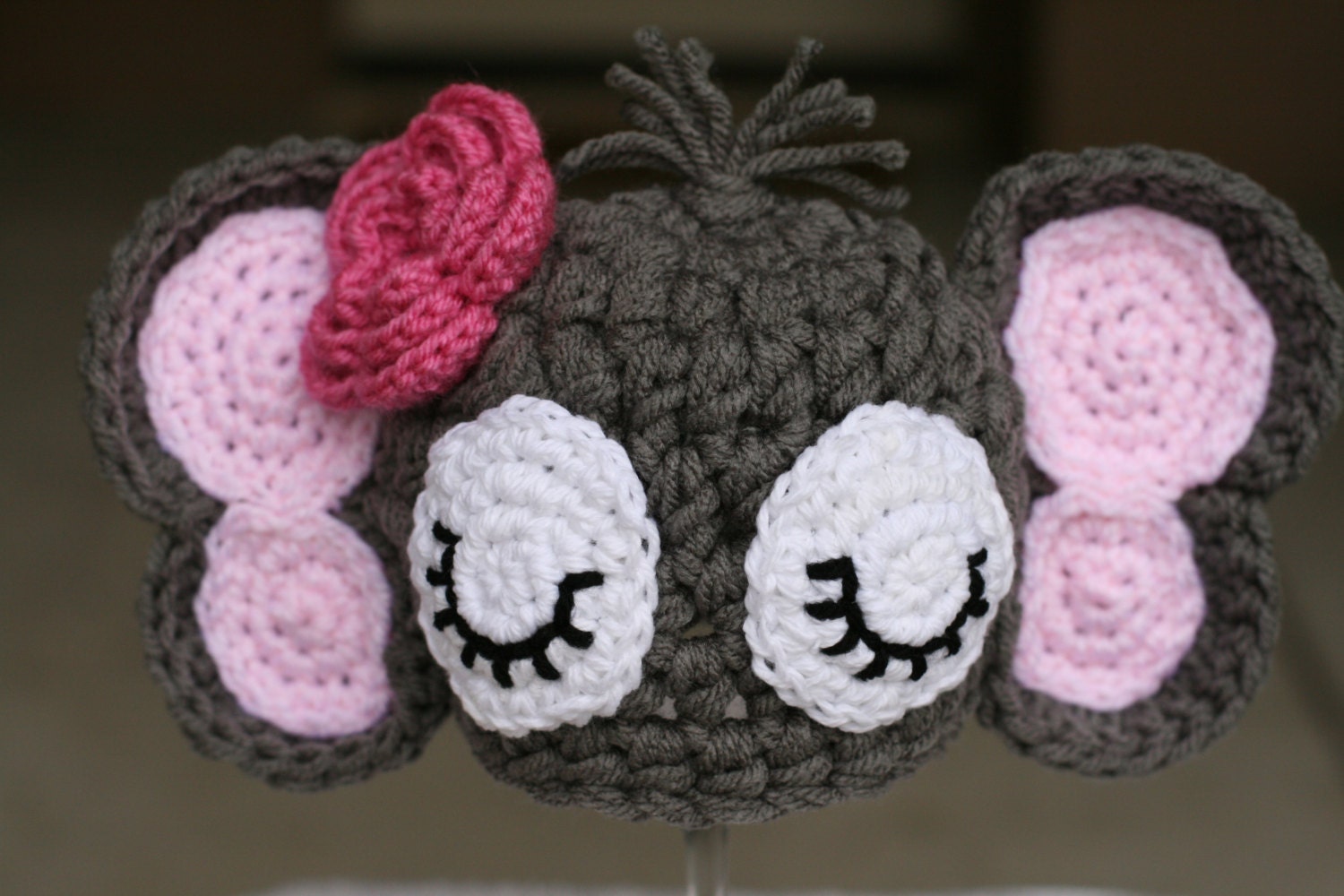 6-12 months Elephant photography prop you choose size and accent colors