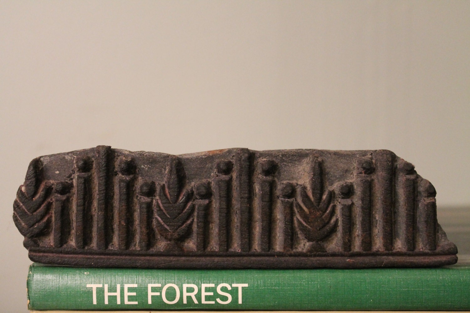 Forest Pine Tree Indian Vintage Fabric Printing Block Art Tool