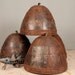 SALE Industrial Rustic Hanging Rusted Riveted Recliamed Iron Light Fixture