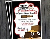 Pirate Birthday Invitation - FREE Thank You Card included Il_170x135