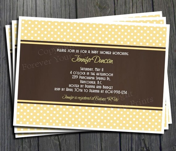 Unisex Baby Shower Invitation - Printable Shower Invitation Il_570xn