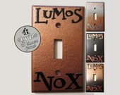Lumos Nox Copper Standard Light Switch Plate - CHOOSE YOUR STYLE DeeplyDapper Spells