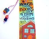 quote mixed media art print bookmark