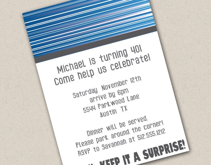 Very Masculine Birthday Invitation (printable) Il_170x135