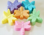 DRAGONFLY Natural Soap - Choose Soap Color, handmade, glycerin, scented, kids, fun, custom party favors