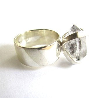 statement ring quartz ring big stone ring sterling silver ring chunky ring