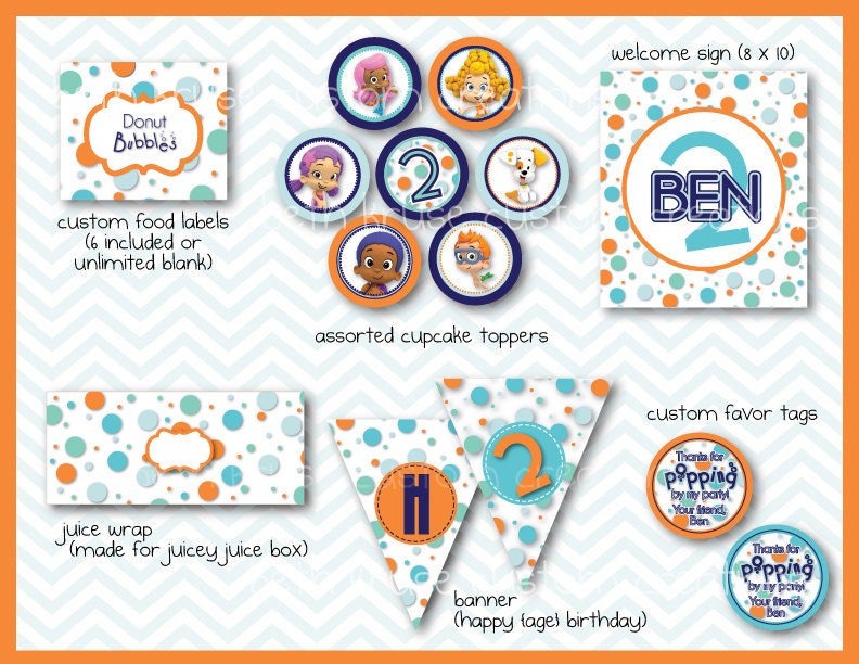 bubble guppies printable party Il_570xn