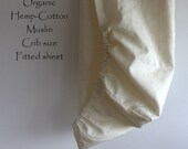 Organic Hemp-Cotton crib fitted sheet