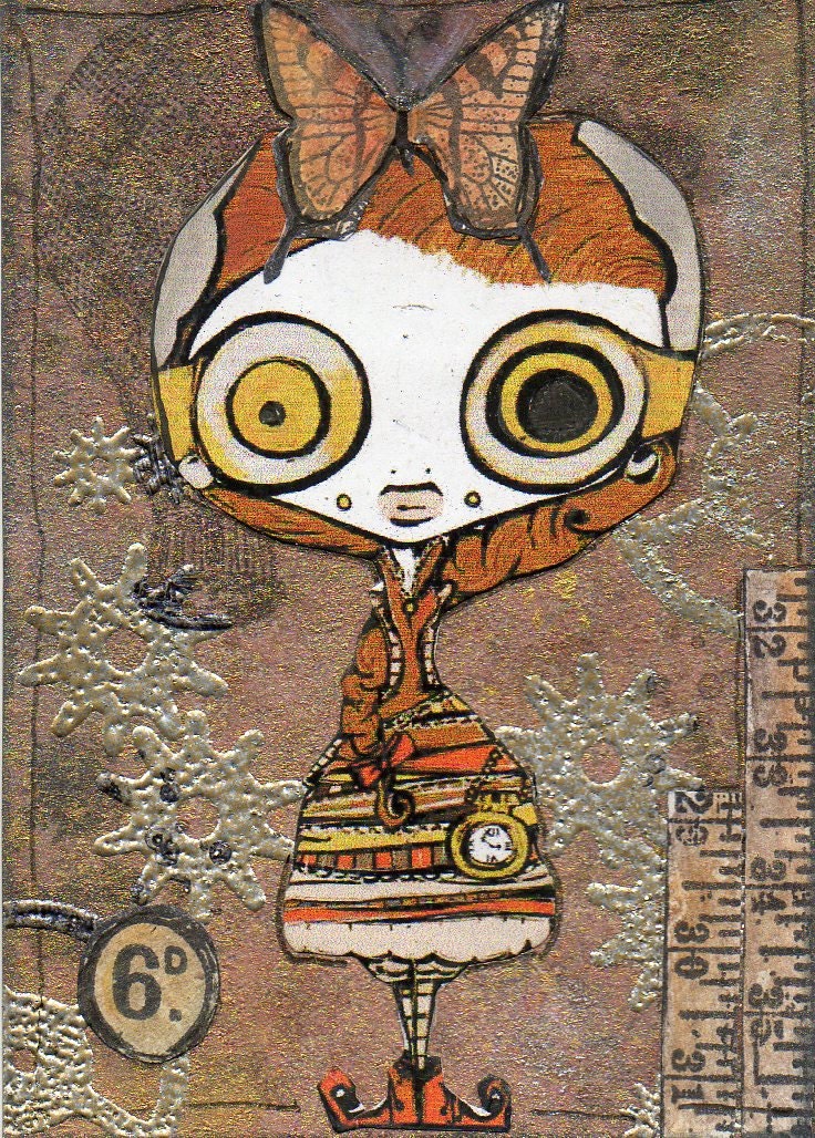 INSTANT DOWNLOAD Steampunk Mabel Digital Stamp