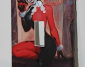 Batman Joker Harley Harlequin Comic Book Resin Switchplate Light Cover