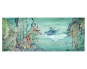 Dulac Mermaid. Hand finished Limited edition print.