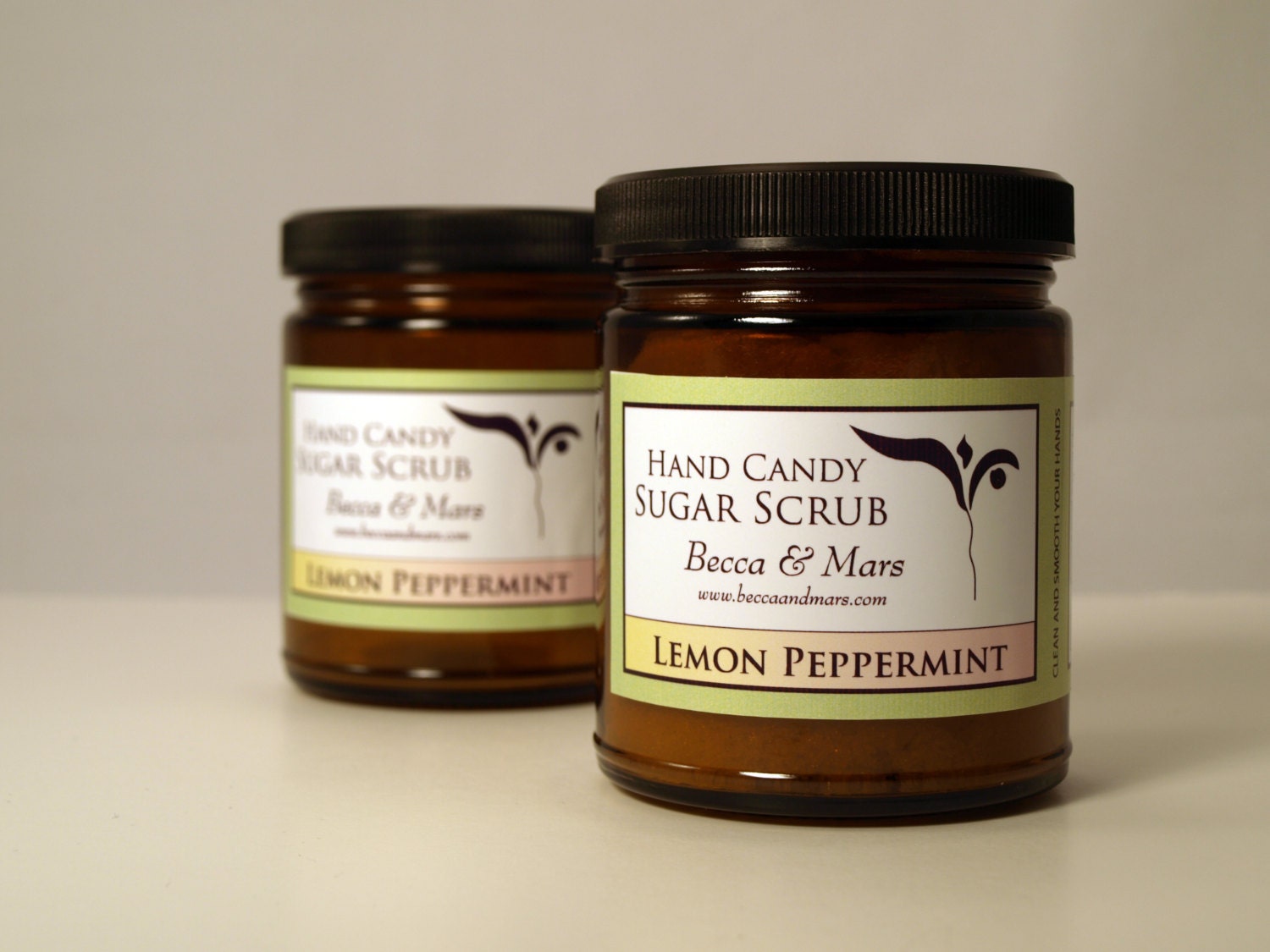 Lemon Peppermint Hand Candy Sugar Scrub