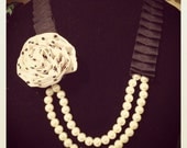 Polka Dots and Pearls Necklace