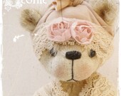 bear pattern Leonie 7.75 inch epattern bear artist bear teddy Instant Download