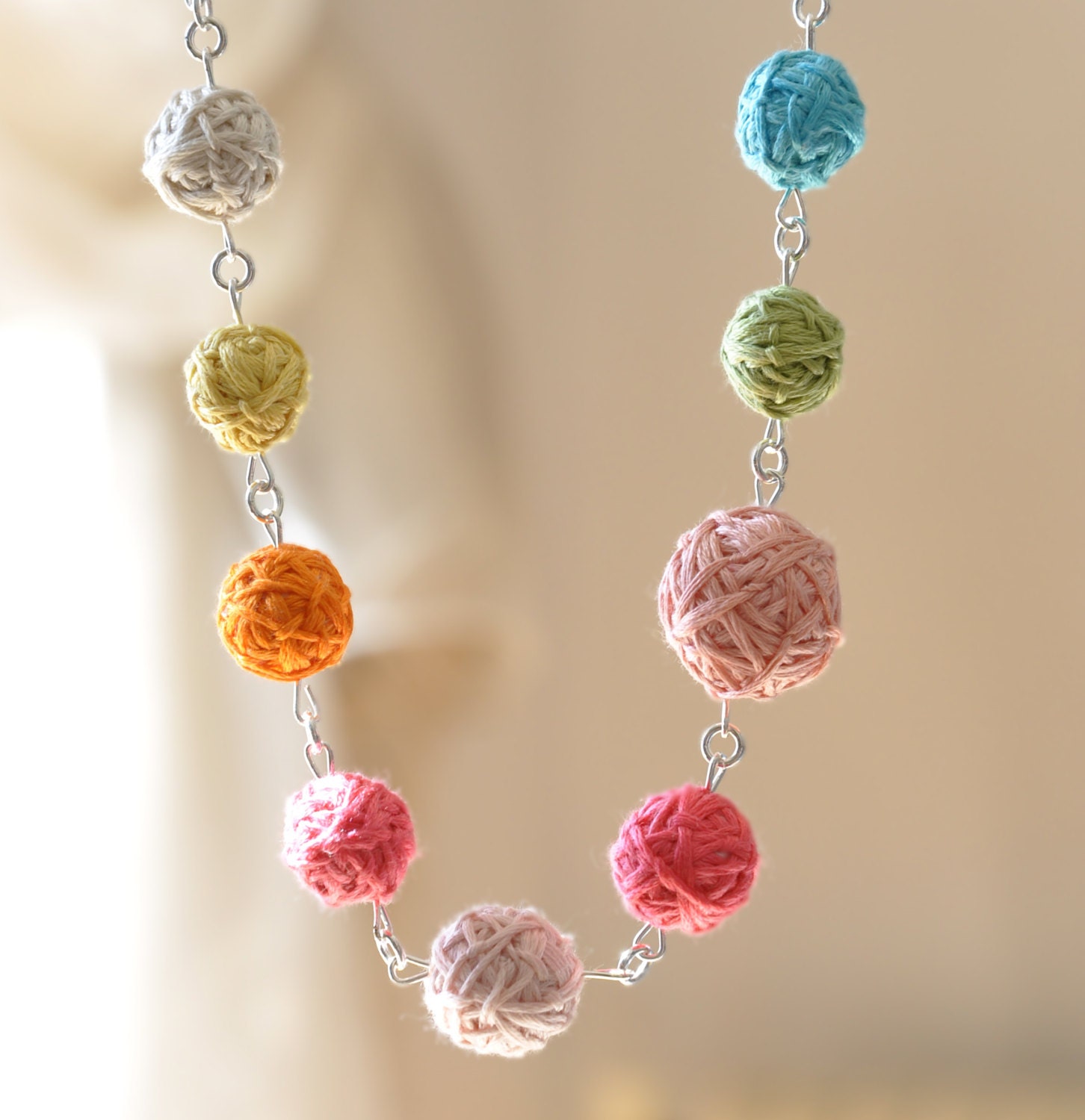 Bib Textile Rainbow Romantic Hand Sewn Statement Necklace Colorful Summer Fashion Bridal Jewelry Bridesmaids Wedding Accessories