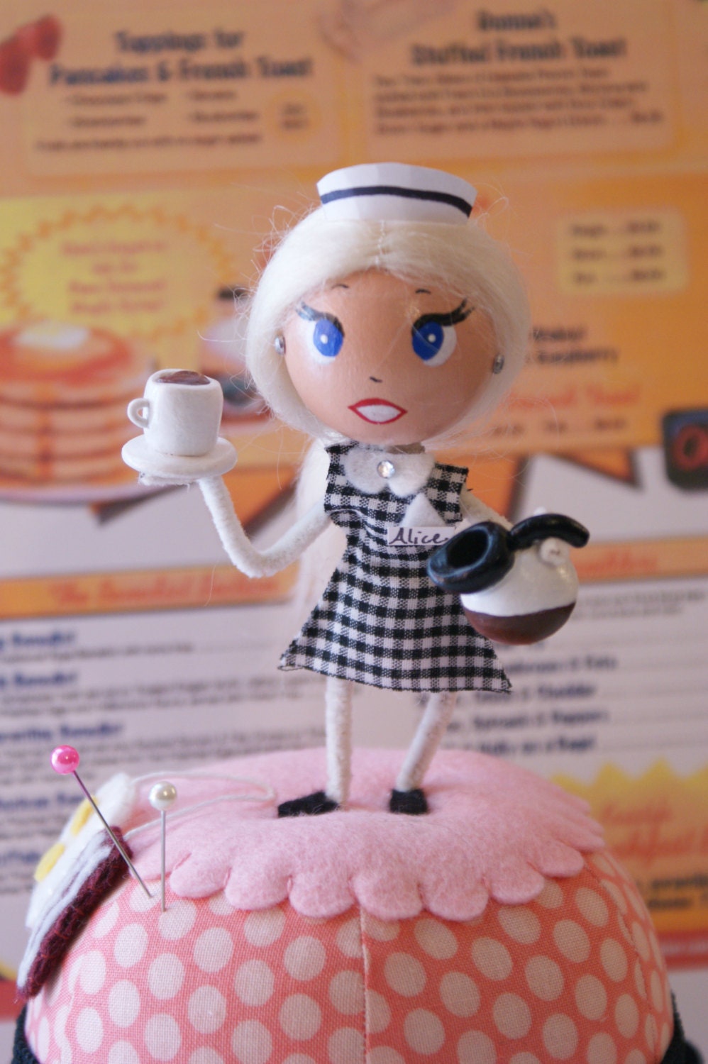 Diner Ball Pincushion