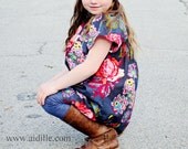 Girls Butterfly Peasant Dress Toddlers Kids, Regular Fit Sizes 18m 2t 3t 4t 5 6