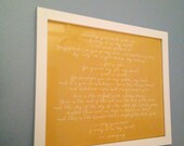 E.E. Cummings - I Carry Your Heart With Me - Nursery Art - Gift for Wife - Anniversary Gift - 16x20 Print