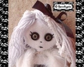 New Spookypie Handmade Doll 162 Glamourpuss Film Star Cute Gothic Lolita Outsider Art Doll OOAK