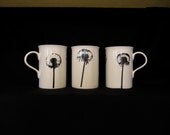 Dandelion clock fine china mug