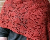 Knit Wrap Pattern:  Wedding Bells Lace Wrap Knitting Pattern