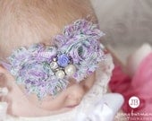 Baby girl headband, newborn headband, baby headband,shabby chic headband, flower headband,infant headband,hair bows.