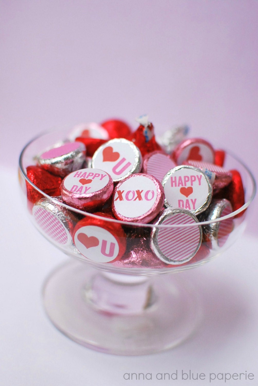 PRINTABLE Valentine's Day DIY Candy Circles by anna and blue paperie