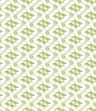 ROO Kangaroo Grid in Green - Wendy Slotboom - In The Beginning Fabrics - 1 yard