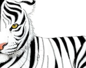 Made to Order - Tigerwith Zippers giclee print